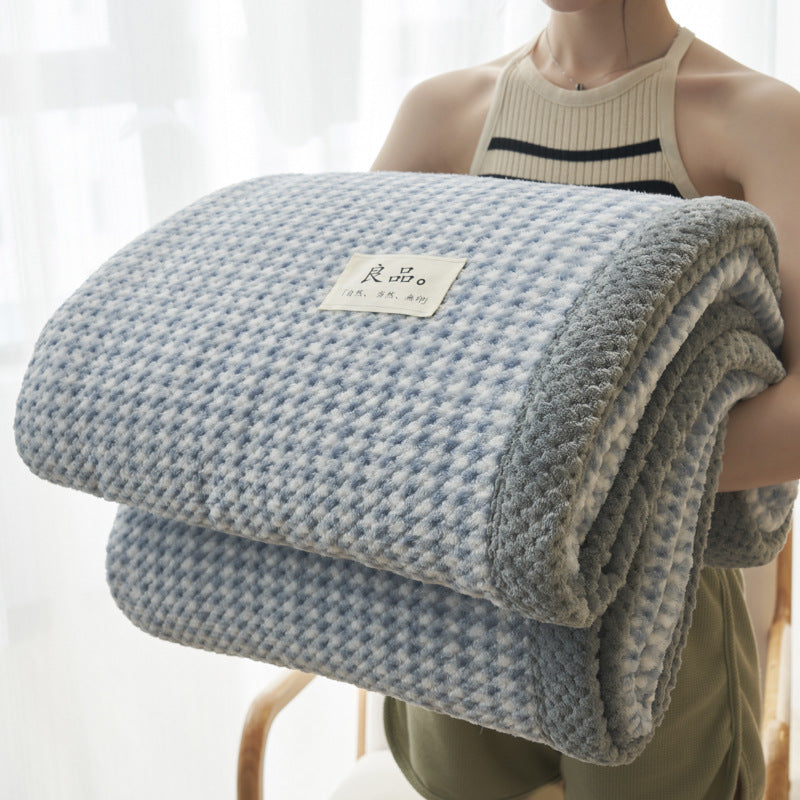 Suki Striped and Checkered Throw Blankets | Cozy Japanese Flannel Comfort for All Seasons - Styyler