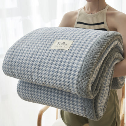 Suki Striped and Checkered Throw Blankets | Cozy Japanese Flannel Comfort for All Seasons - Styyler