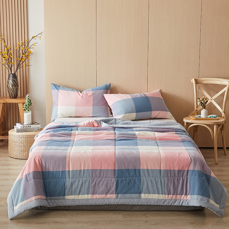 REKA Washed Cotton Lightweight Blanket or Bedspread | Machine Washable