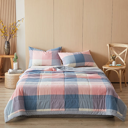 REKA Washed Cotton Lightweight Blanket or Bedspread | Machine Washable