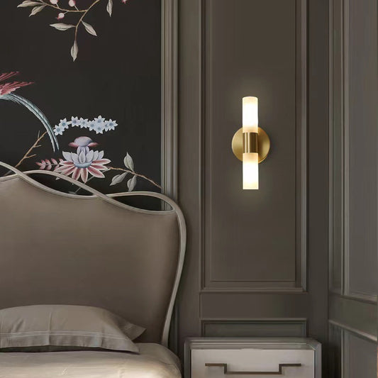 Luno Modern Brass LED Wall Sconce | Warm White 3000K Indoor Luxury Lighting