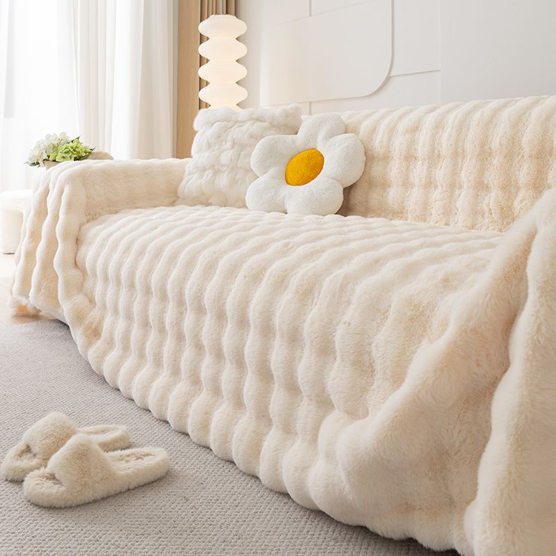 ScandiSnug Faux Rabbit Fur Sofa Cover | Hygge Scandi Blanket for Small to Large Sofas