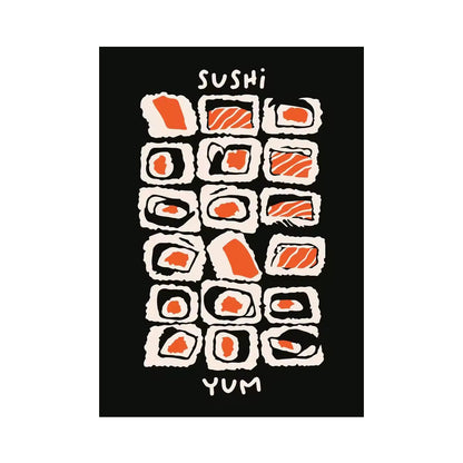 Retro Japanese Poster Prints | 20th Century Vintage Wall Art on Canvas
