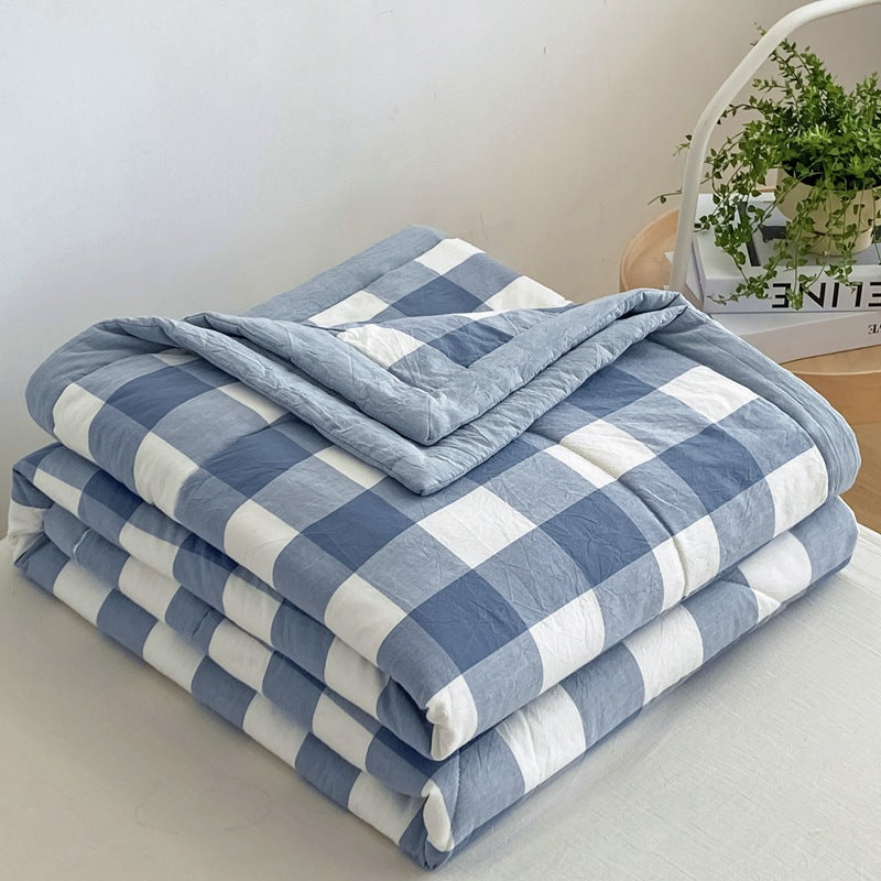 REKA Washed Cotton Lightweight Blanket or Bedspread | Machine Washable