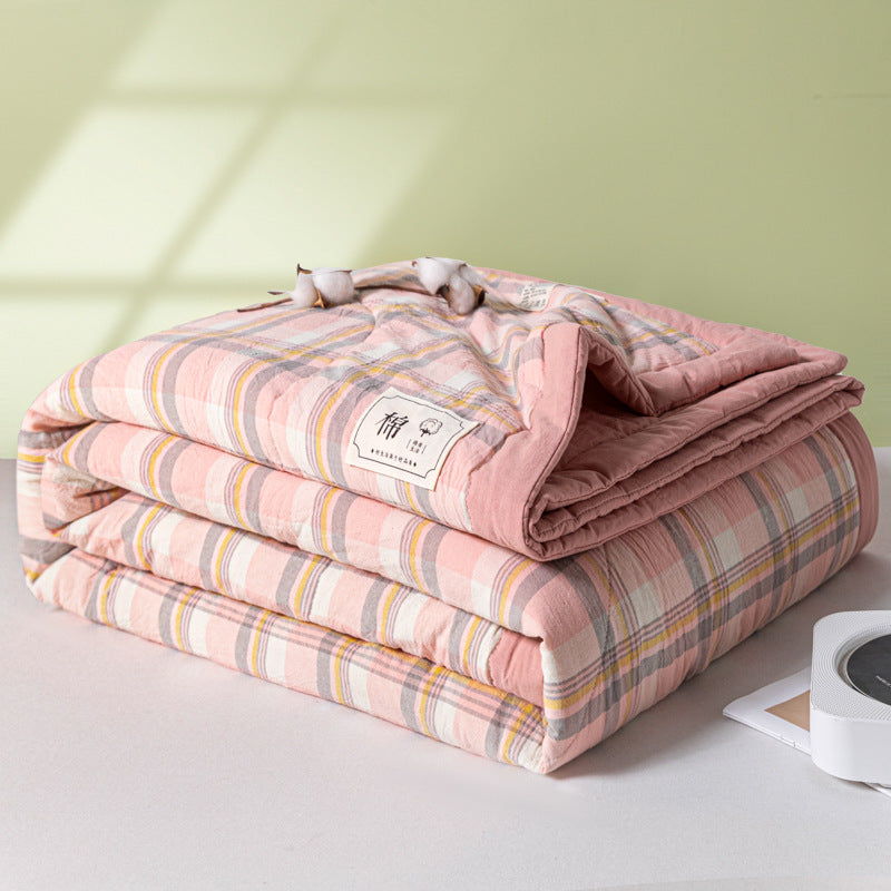REKA Washed Cotton Lightweight Blanket or Bedspread | Machine Washable