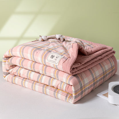REKA Washed Cotton Lightweight Blanket or Bedspread | Machine Washable