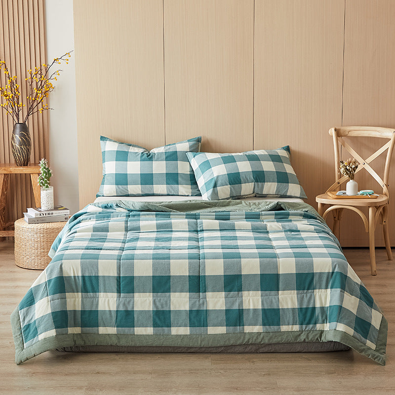 REKA Washed Cotton Lightweight Blanket or Bedspread | Machine Washable