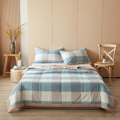 REKA Washed Cotton Lightweight Blanket or Bedspread | Machine Washable