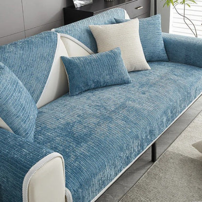 LINARO Chenille Sofa Cover | Anti-Scratch, Water-Repellent, Non-Slip, Machine Washable - Styyler