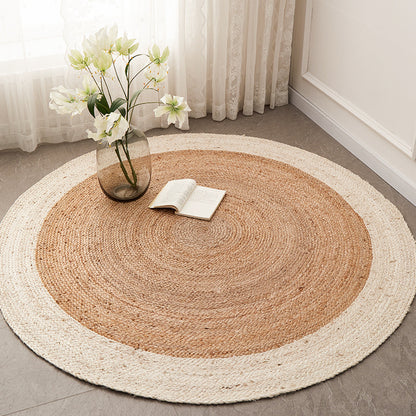Solna – Round Handwoven Natural Jute Rug | Eco-Friendly Rustic Area Carpet - Styyler