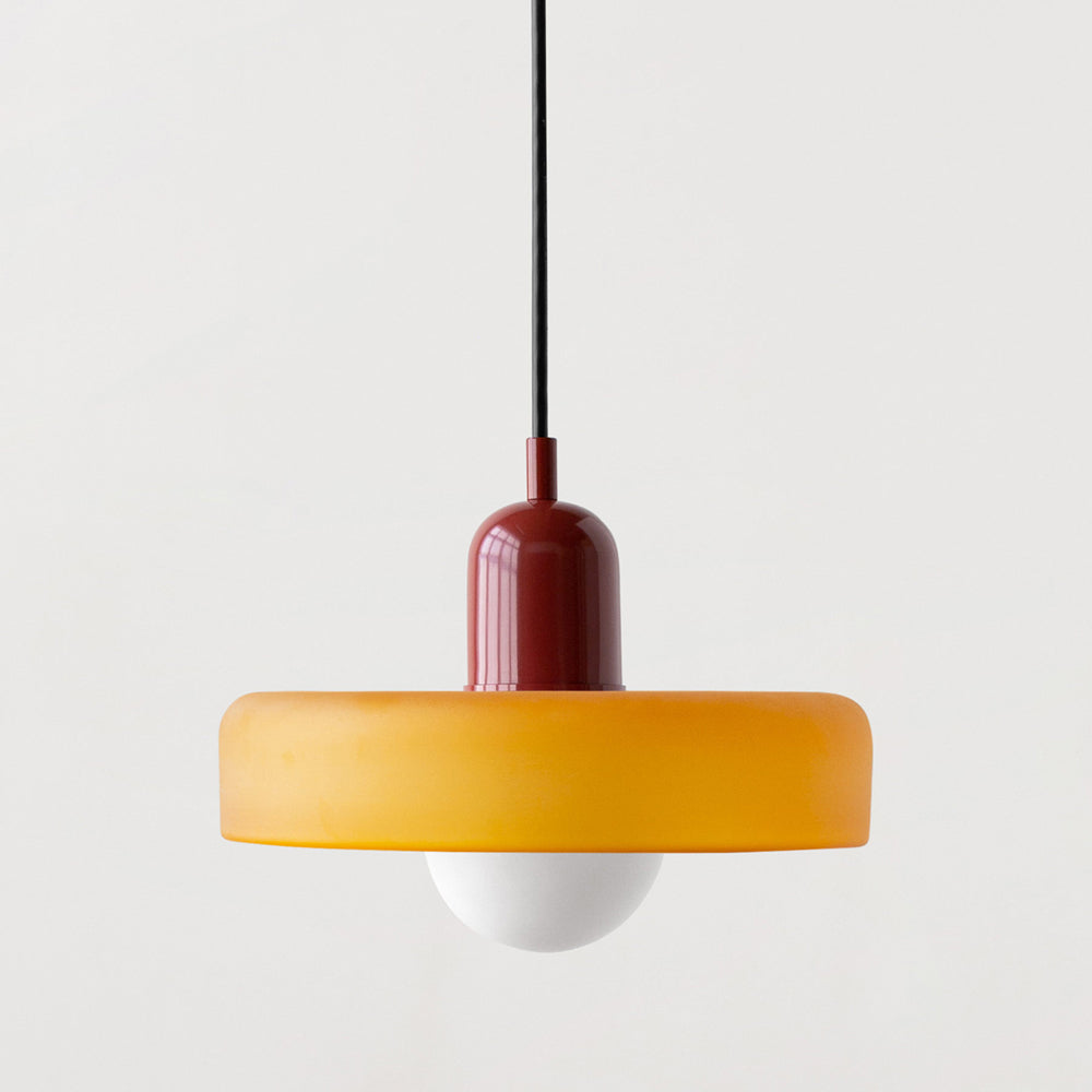 Variant image for Bauhaus Glass Pendant Light – Adjustable Stained Glass Kitchen Hanging Lights for Modern Home Décor-13