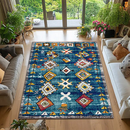 Zarae Rug | Machine Washable | Non Slip | Kilim-Style