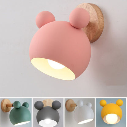 Mousey Wall Lamp with Soft LED Lighting for Kids' Rooms and Nurseries