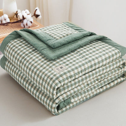 REKA Washed Cotton Lightweight Blanket or Bedspread | Machine Washable