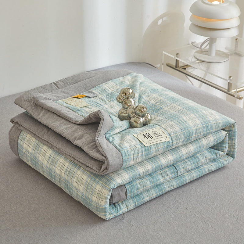 REKA Washed Cotton Lightweight Blanket or Bedspread | Machine Washable