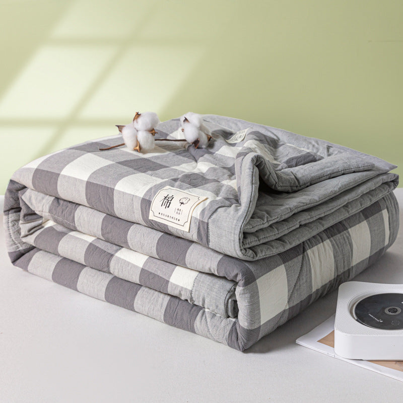 REKA Washed Cotton Lightweight Blanket or Bedspread | Machine Washable