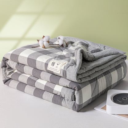 REKA Washed Cotton Lightweight Blanket or Bedspread | Machine Washable