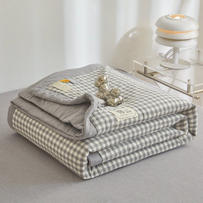 REKA Washed Cotton Lightweight Blanket or Bedspread | Machine Washable