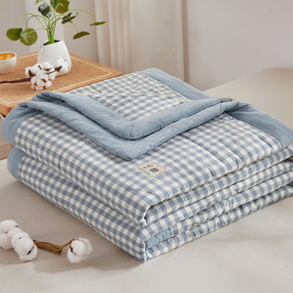 REKA Washed Cotton Lightweight Blanket or Bedspread | Machine Washable