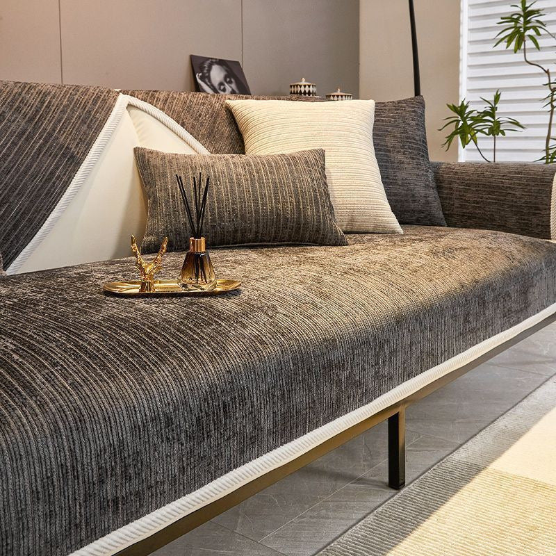 LINARO Chenille Sofa Cover | Anti-Scratch, Water-Repellent, Non-Slip, Machine Washable - Styyler