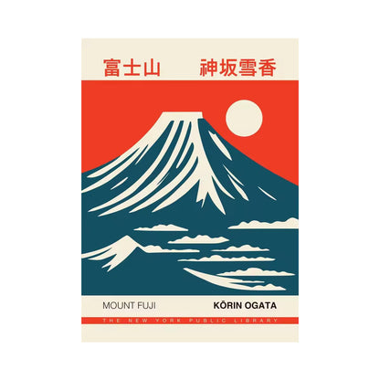 Retro Japanese Poster Prints | 20th Century Vintage Wall Art on Canvas