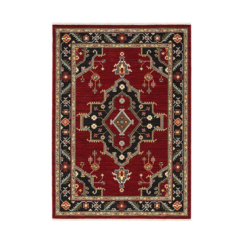 Ravza Persian Style Rug | Low-Pile Machine Washable | Bohemian Decor