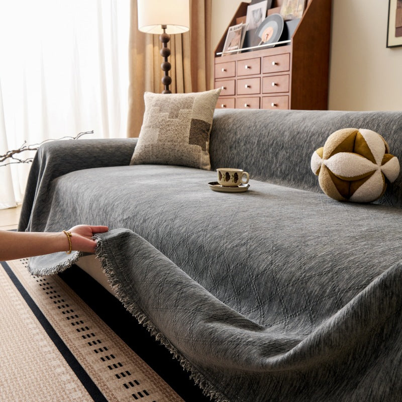 Luntra Sofa Cover | Durable Pet-Friendly Chenille Couch Protector