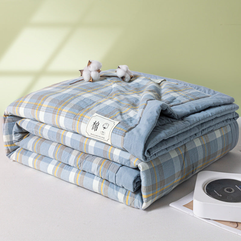 REKA Washed Cotton Lightweight Blanket or Bedspread | Machine Washable