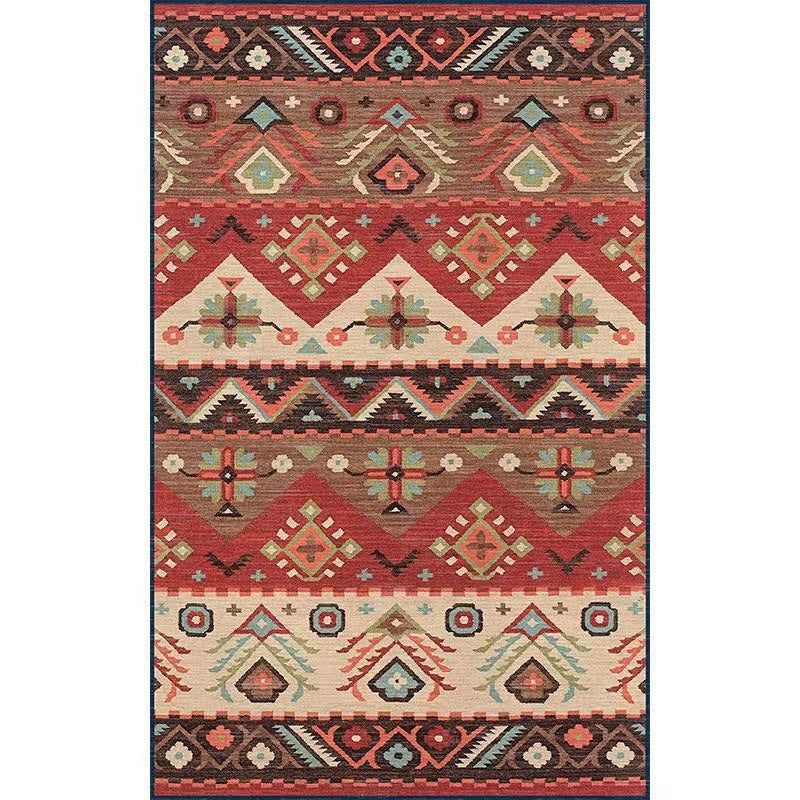 SIERRA – Bohemian Southwestern Tribal Print Rug | Non-Slip Base and Machine Washable - Styyler