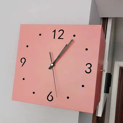 TYME Corner Clock | Double-Sided Modern Wall Clock for Living Room