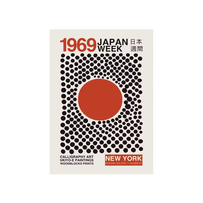Retro Japanese Poster Prints | 20th Century Vintage Wall Art on Canvas