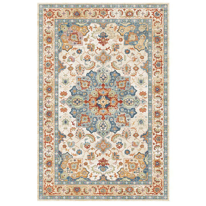 SAHARA – Medallion Print Rug in Soft Vintage Tones | Machine Washable - Styyler