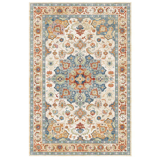 SAHARA – Medallion Print Rug in Soft Vintage Tones | Machine Washable - Styyler