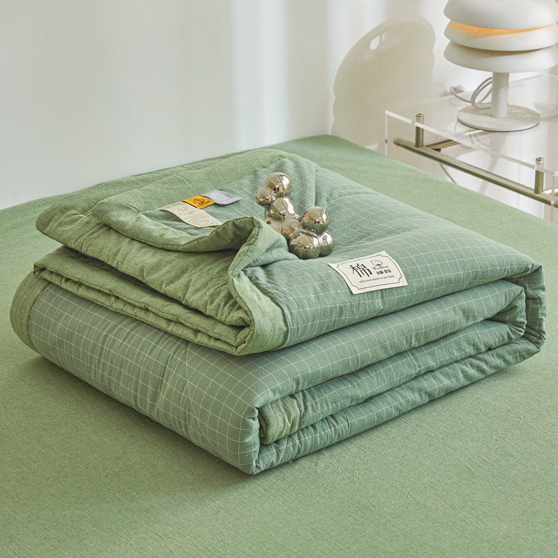 REKA Washed Cotton Lightweight Blanket or Bedspread | Machine Washable