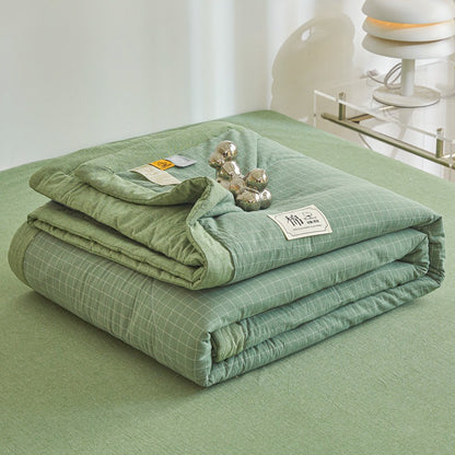 REKA Washed Cotton Lightweight Blanket or Bedspread | Machine Washable