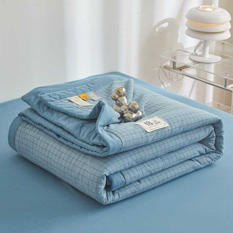 REKA Washed Cotton Lightweight Blanket or Bedspread | Machine Washable