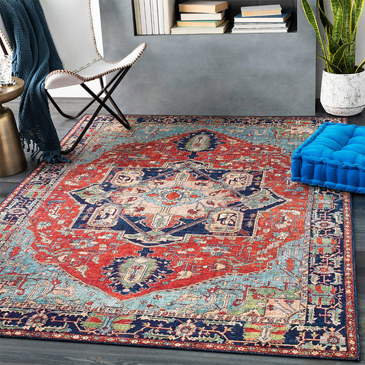 Navida Persian Style Rug | Low-Pile Machine Washable | Bohemian Decor