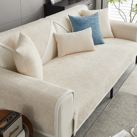 LINARO Chenille Sofa Cover | Anti-Scratch, Water-Repellent, Non-Slip, Machine Washable - Styyler