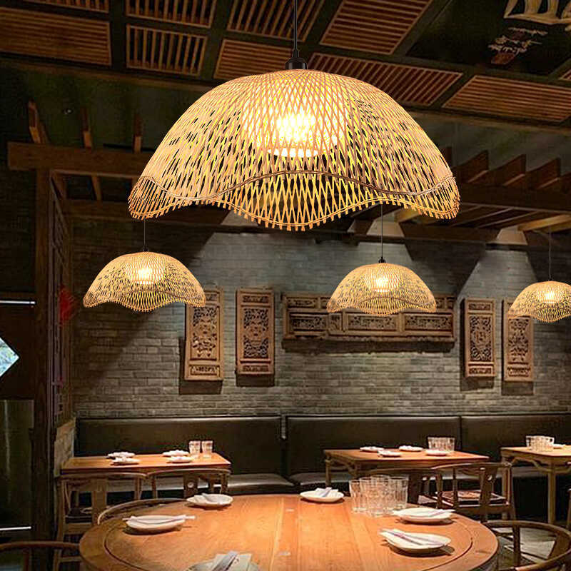 SOLA – Handwoven Bamboo Rattan Pendant Light | 3 Sizes - Styyler