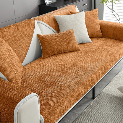 LINARO Chenille Sofa Cover | Anti-Scratch, Water-Repellent, Non-Slip, Machine Washable - Styyler