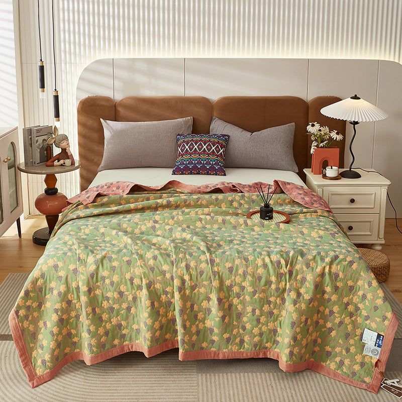 Arboretum Quilted Cotton Bedspread  | Lightweight and Cosy Bed Throw