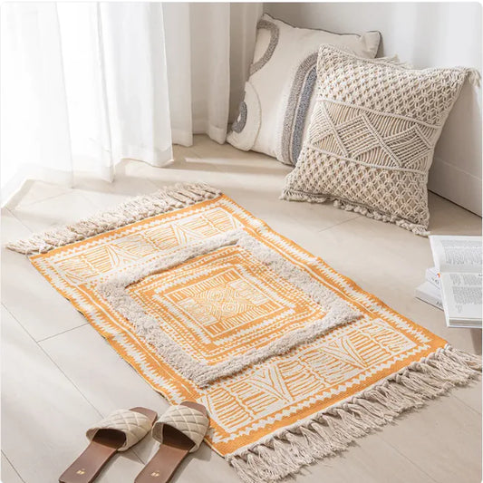 Rabat Boho Style Tassel Rug
