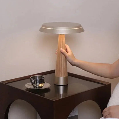 RainaWood | Modern Elegant Solid Wood Touch Table Lamp for Bedroom 1