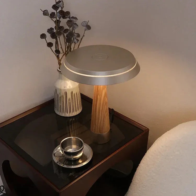 RainaWood | Modern Elegant Solid Wood Touch Table Lamp for Bedroom 3