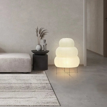 Ridgelite Floor Lamp | Art Rice Paper Japandi Minimalist Lighting