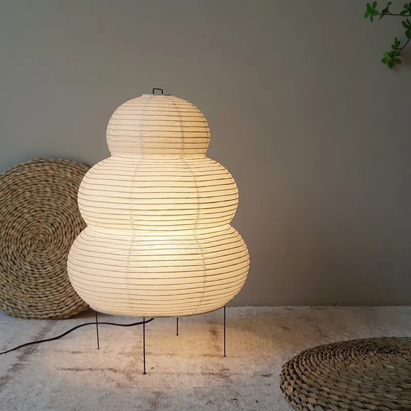 Ridgelite Floor Lamp | Art Rice Paper Japandi Minimalist Lighting