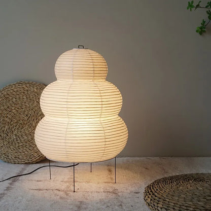 Ridgelite Floor Lamp | Art Rice Paper Japandi Minimalist Lighting