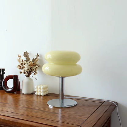 Bauhaus Glass Table Lamp with Touch Controls | Soft Ambient Accent Light - Styyler