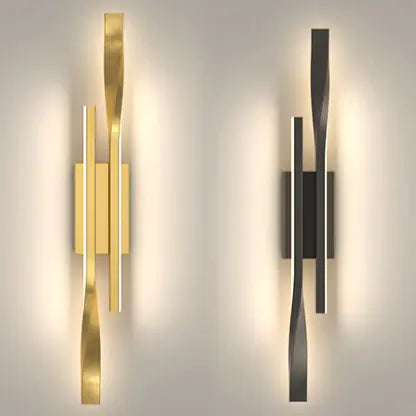 TIVOLI Modern Italian LED Wall Light | Stylish Black Linear Sconce ...