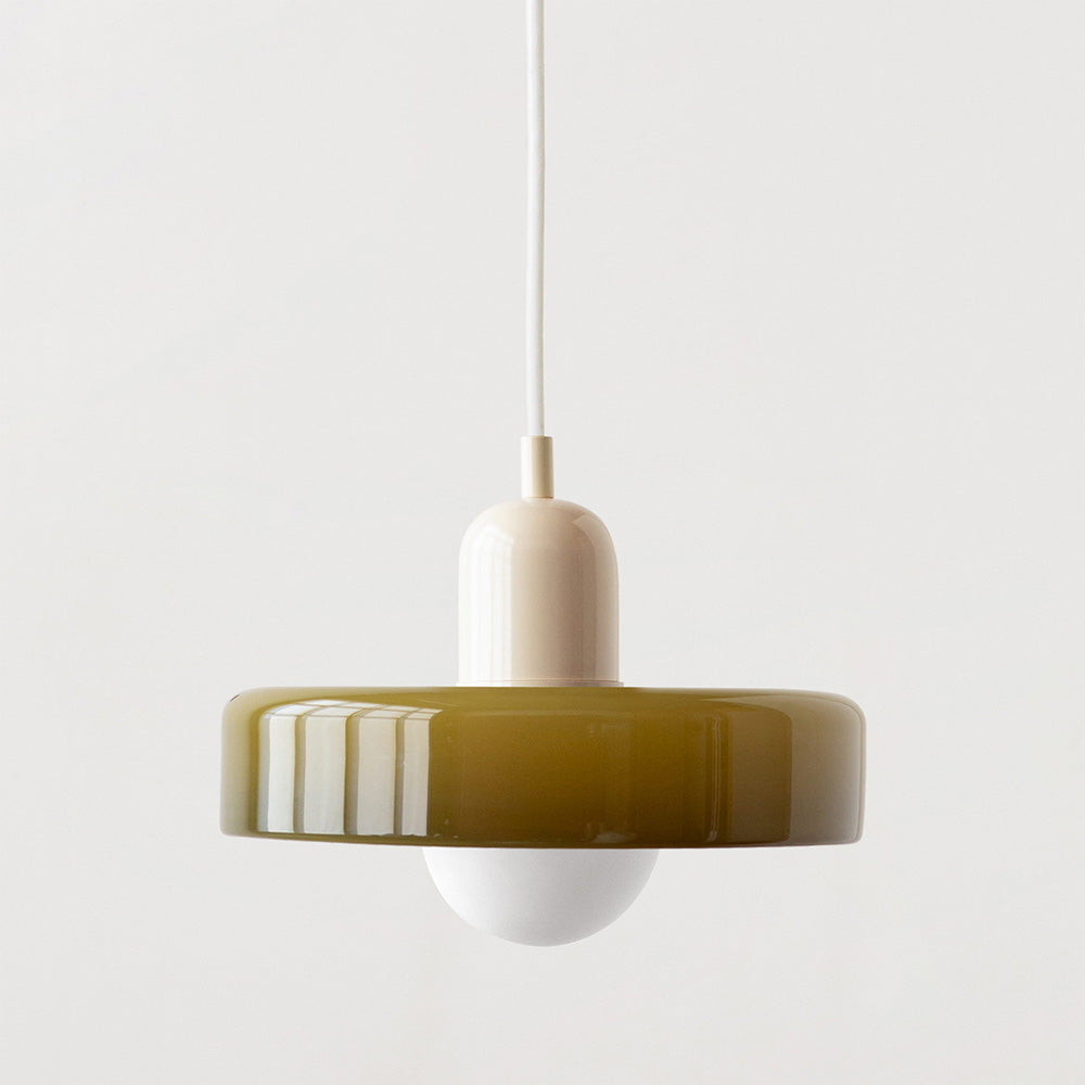 Variant image for Bauhaus Glass Pendant Light – Adjustable Stained Glass Kitchen Hanging Lights for Modern Home Décor-9